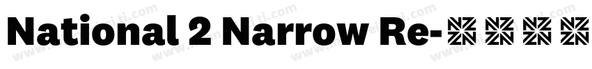 National 2 Narrow Re字体转换